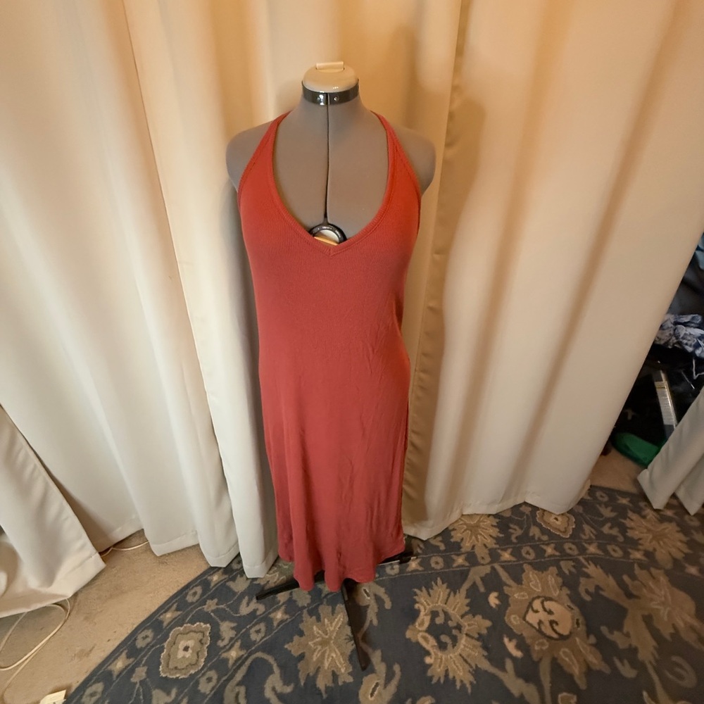 Women's Halter Neck Top in Rust
